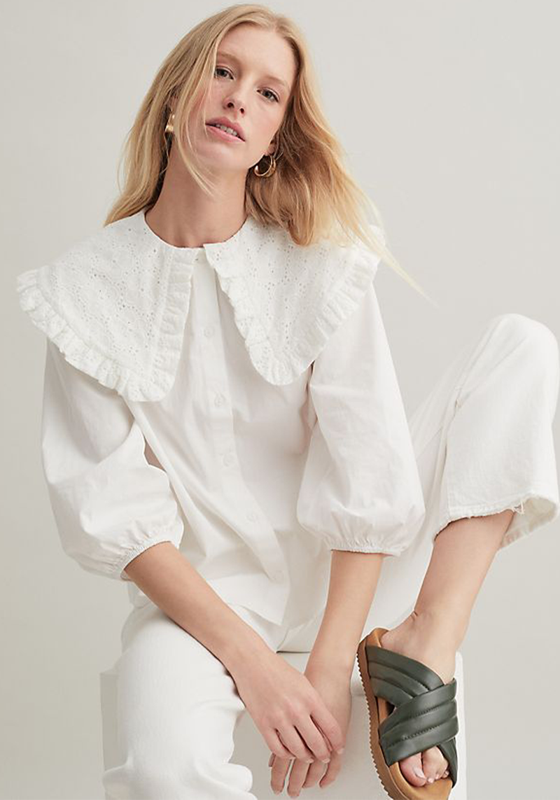 Selected Femme Summa Big Collar Blouse from Anthropologie