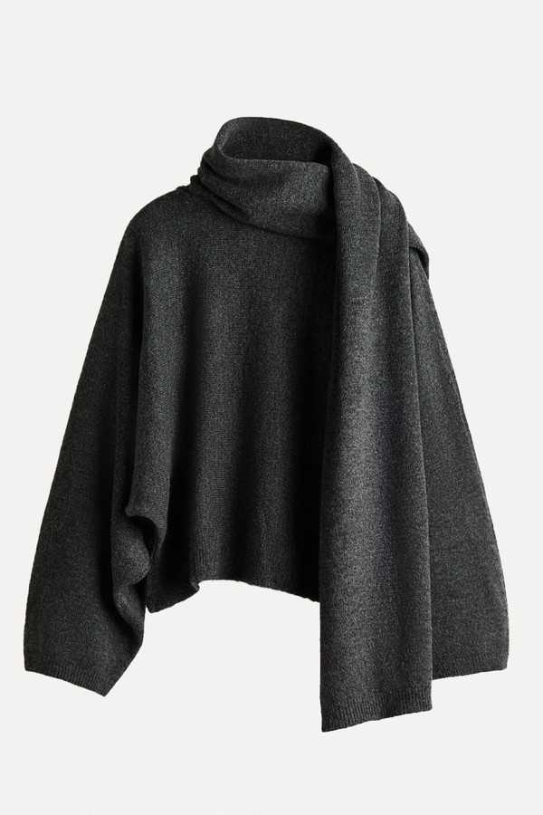 Oversized Scarf-Detail Jumper from H&M