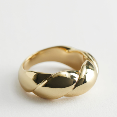Chunky Embossed Braid Ring from & Other Stories 