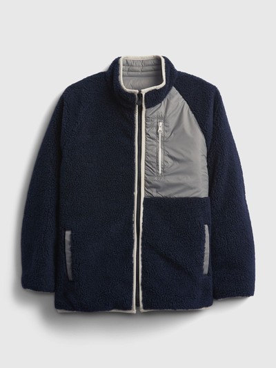 Kids Reversible Sherpa Jacket