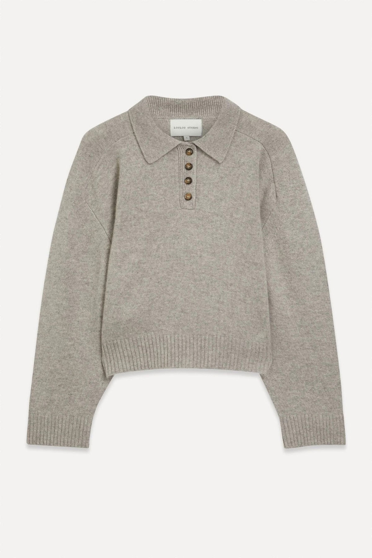 Homere Cashmere Polo Jumper from Loulou Studio