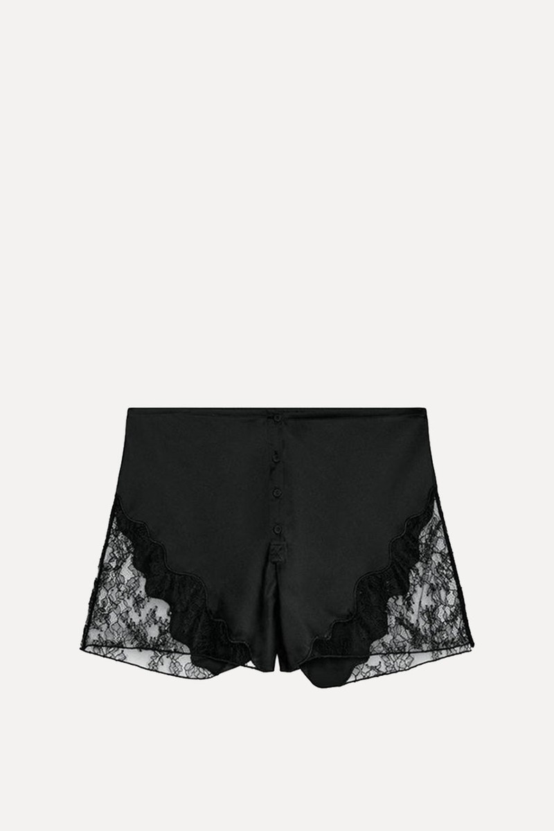 Satin Lace Shorts