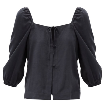 Nicola Tie-Neck Blouse from Casa Raki