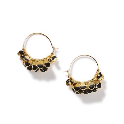 Gold-Tone & Resin Hoop Earrings from Isabel Marant