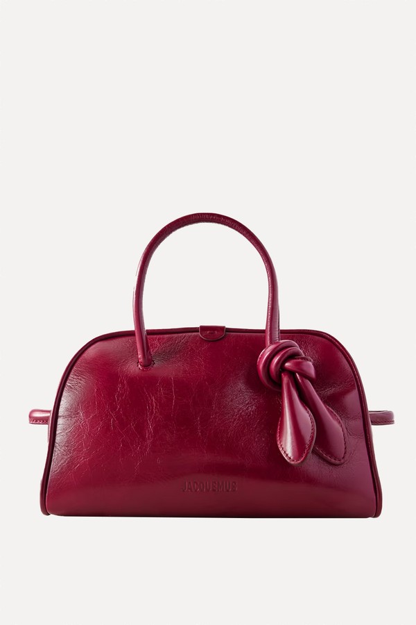 The Turismo Small Crinkled-Leather Tote from Jacquemus