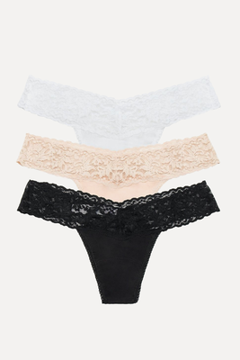Organic Cotton 3 Pack Low Rise Thongs from Hanky Panky
