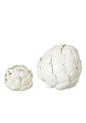 Pair Of Porcelain Artichokes from OKA