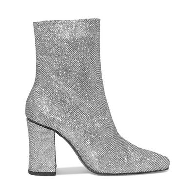 Glittered Canvas Ankle Boots from Dorateymur