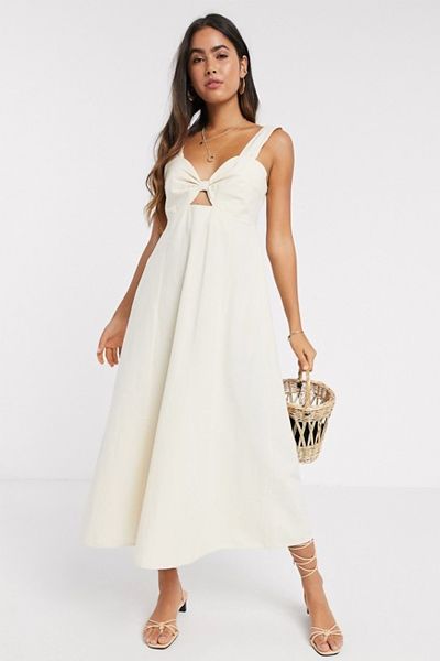 Sleeveless Maxi Dress In Cream from Vero Moda