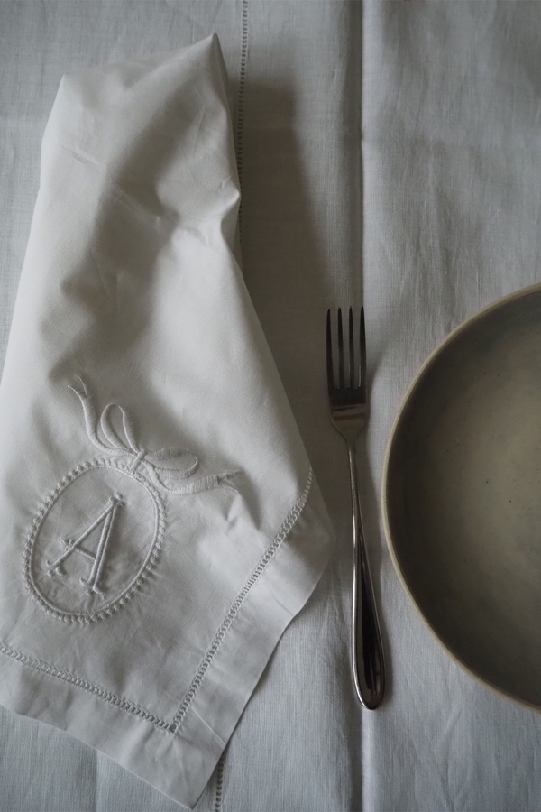 Monogrammed Cotton Napkin from Host Home