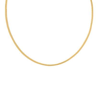 Snake Chain Necklace In Gold