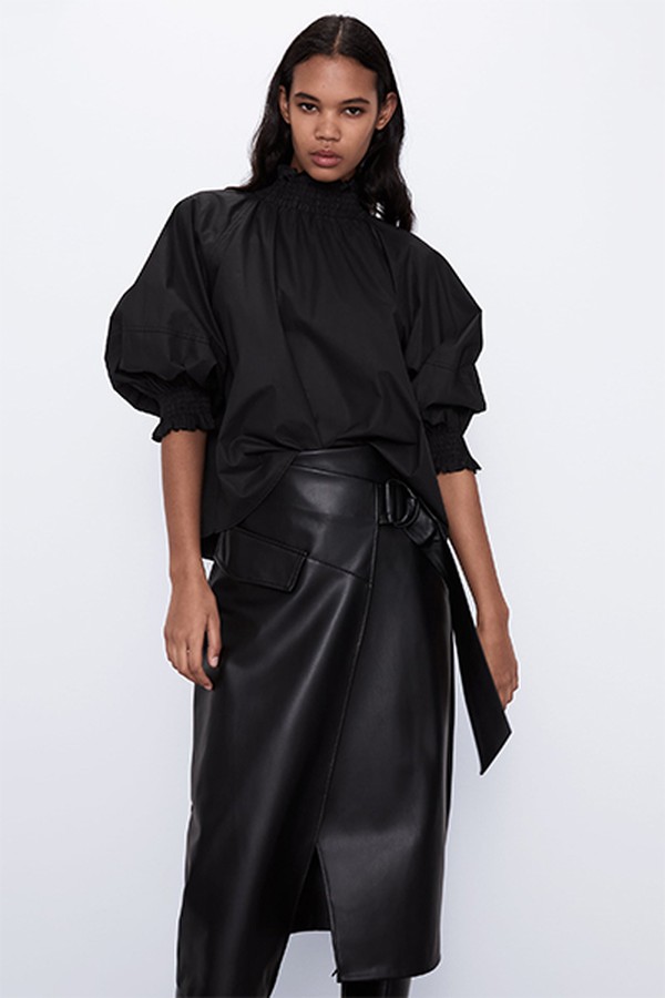 Waxed Effect Top from Zara