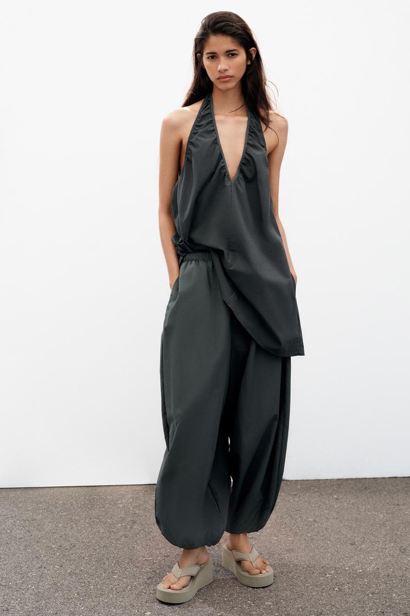 Nylon Sarouel Trousers