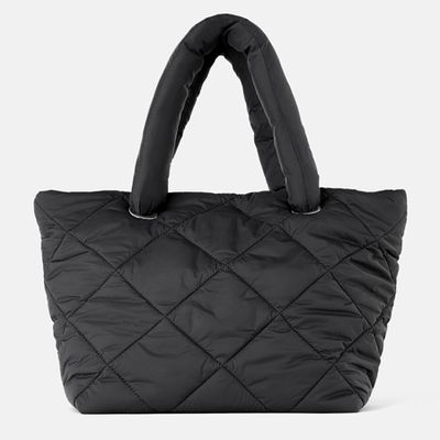 Quilted Tote Bag from Zara