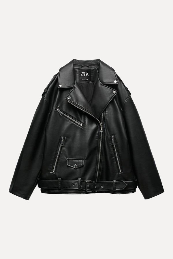Faux Leather Oversize Jacket from Zara