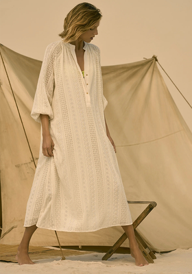 Midi Dress With Cutwork Embroidery, £79.99 | Zara