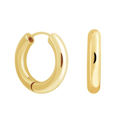 Chunky Hoops In Gold