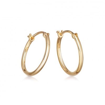Medium Stilla Gold Hoop Earrings from Astley Clarke