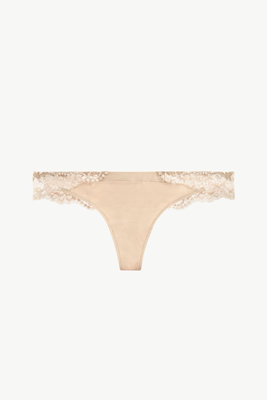 Nude Cotton Thong from La Perla