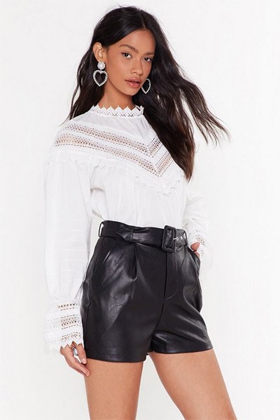 In The Lace Of Adversity High Neck Blouse