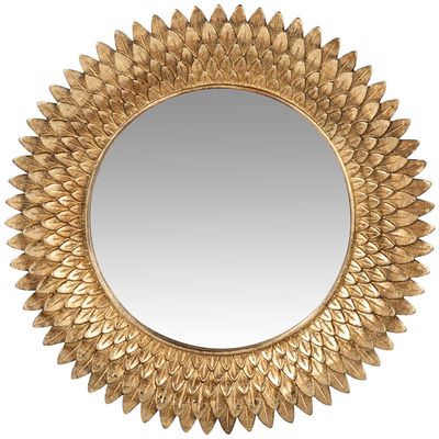 Gold Resin Aged-Effect Mirror
