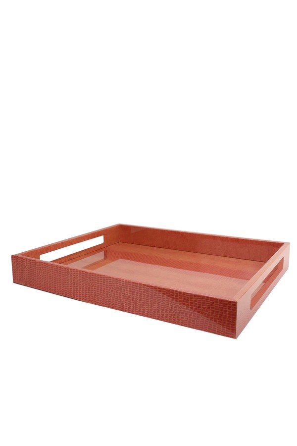 Croc Medium Lacquered Serving Tray 