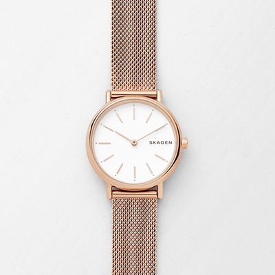 Signatur Slim Two-Tone Silk-Mesh Watch