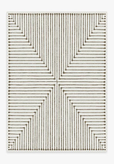 Inkdrop Camel & Ivory Rug from Jonathan Adler