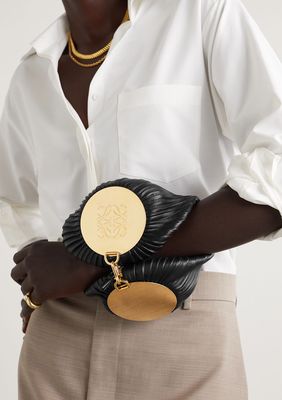 Bracelet Pleated Leather Shoulder Bag, £1,300 | Loewe