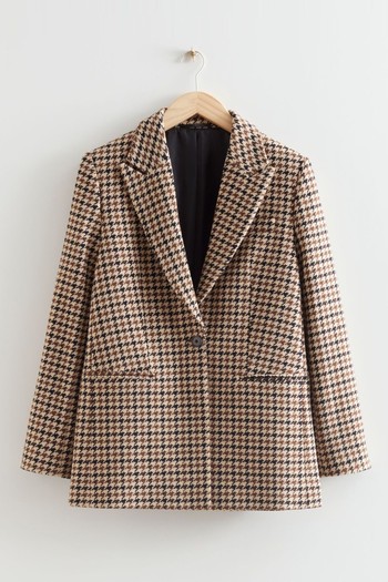 Single Button Tweed Blazer from & Other Stories