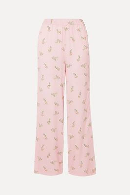 Blossom Floral-Print Satin Pants  from Sleeper