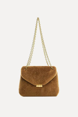Quilted Fur-Effect Bag from Mango
