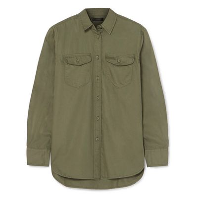 Oversized Cotton-Twill Shirt from J.Crew