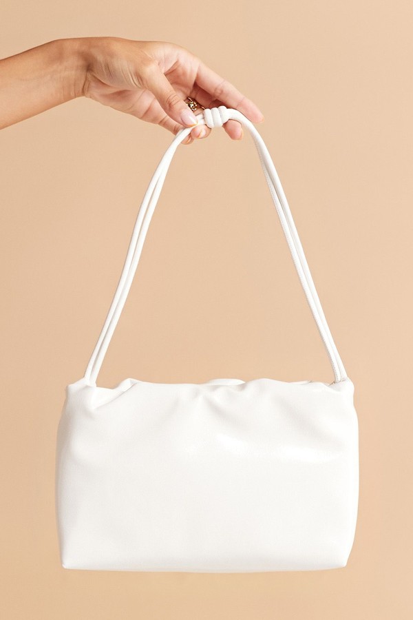 Textured Patent Cloud Knot Handle Shoulder Bag from ASOS DESIGN