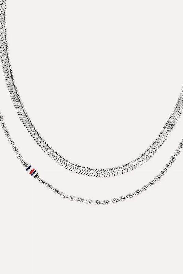 Stainless Steel Layered Necklace