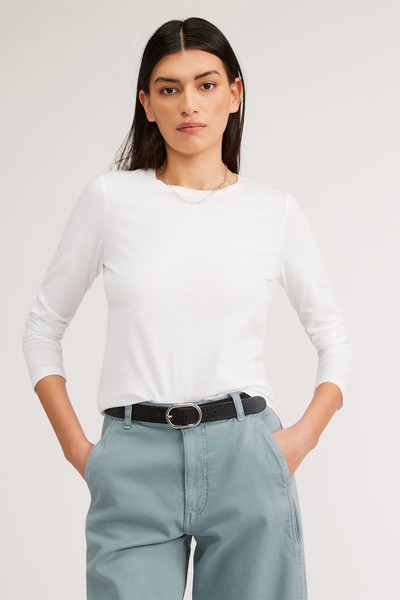 The Organic Cotton Long-Sleeve Crew from Everlane