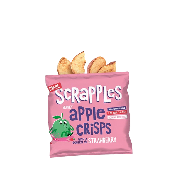 Crunchy Apple & Strawberry Fruit Crisps from Scrapples