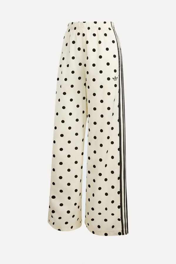 Satin Polka Dots Wide Leg Pants from adidas