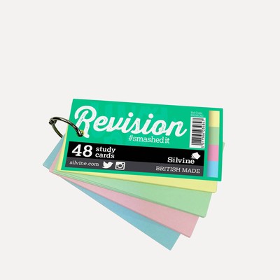 Handy Plain Revision Cards On Ring 100 X 50mm from Consortium Education