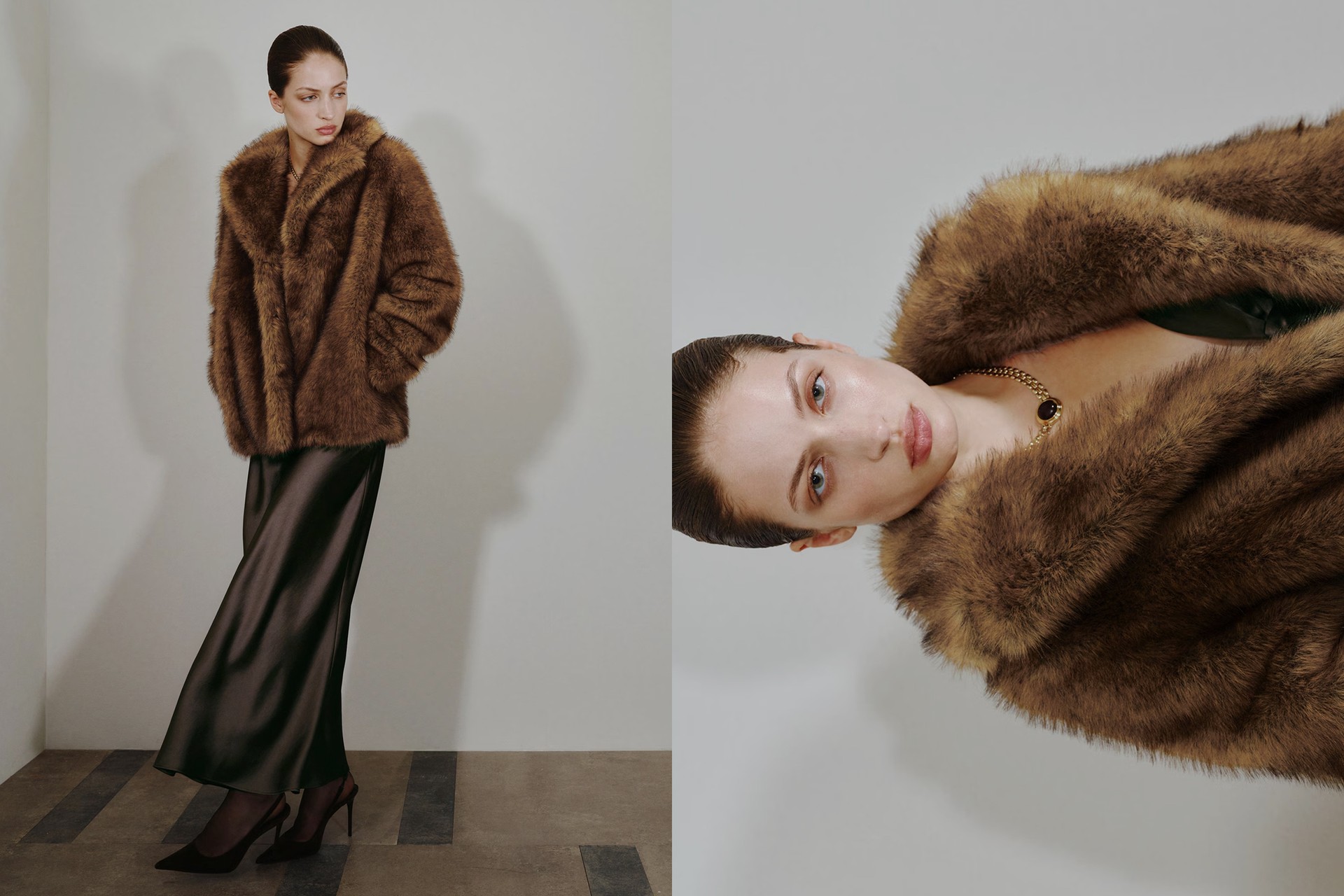 Faux-Fur Jacket With Zip