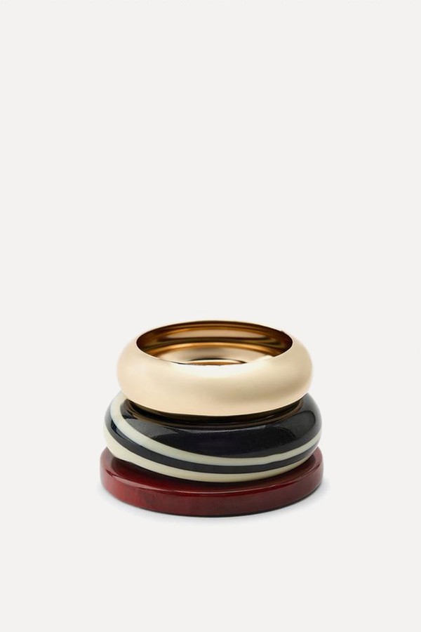 Pack Of 3 Rigid Resin Bracelets from Zara