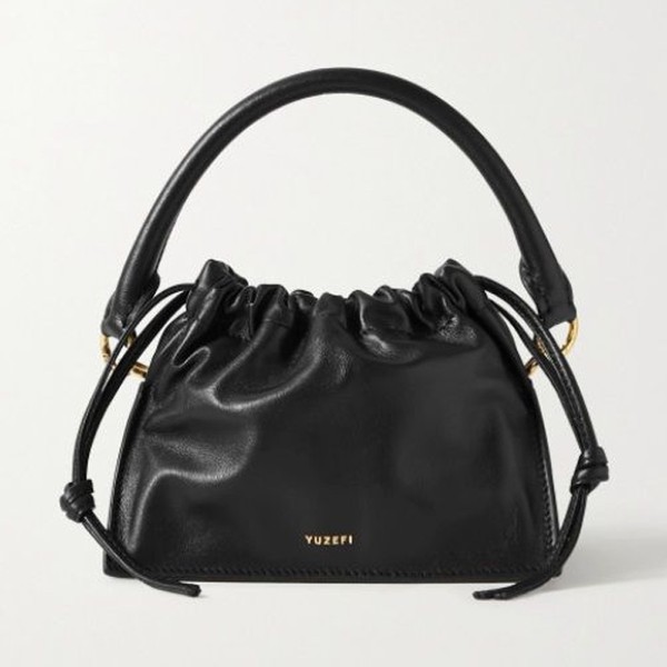 Black Bom Mini Leather Tote from Yuzefi