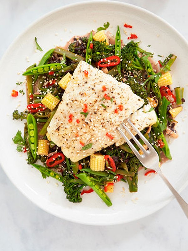 Haddock, Asian Veg & Coconut Black Rice