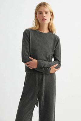 Ash Grey Cashmere Sweater from Labeca