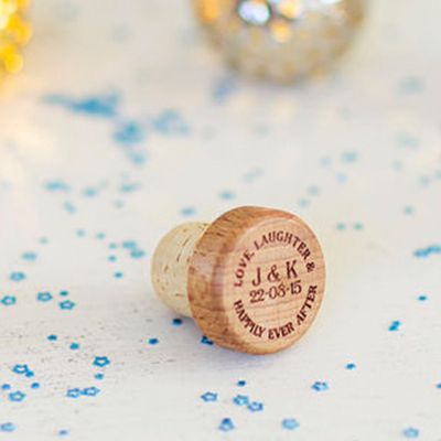 Personalised Natural Wine Bottle Stopper from Natural Gift Store