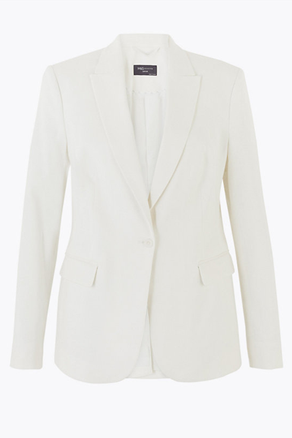 Linen Single Breasted Blazer