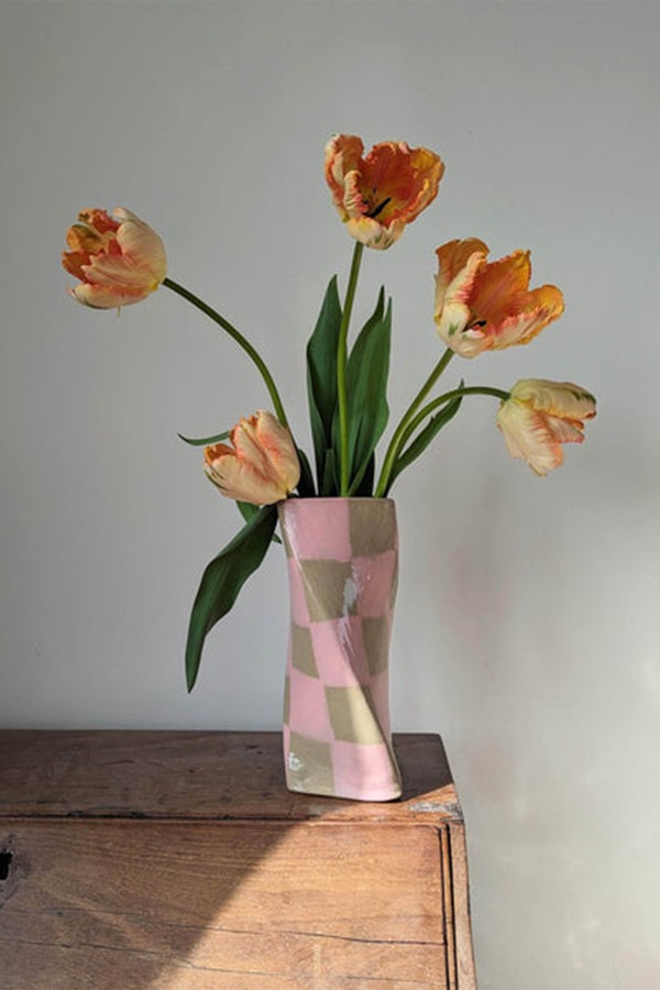 Check Twist Vase from Rosie Gore