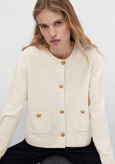 Cashmere Wool Knit Cardigan