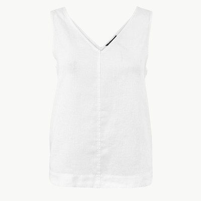 Pure Linen Vest Top