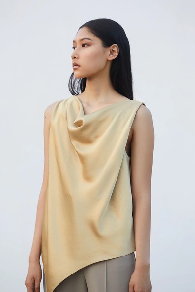 Satin Drape Top